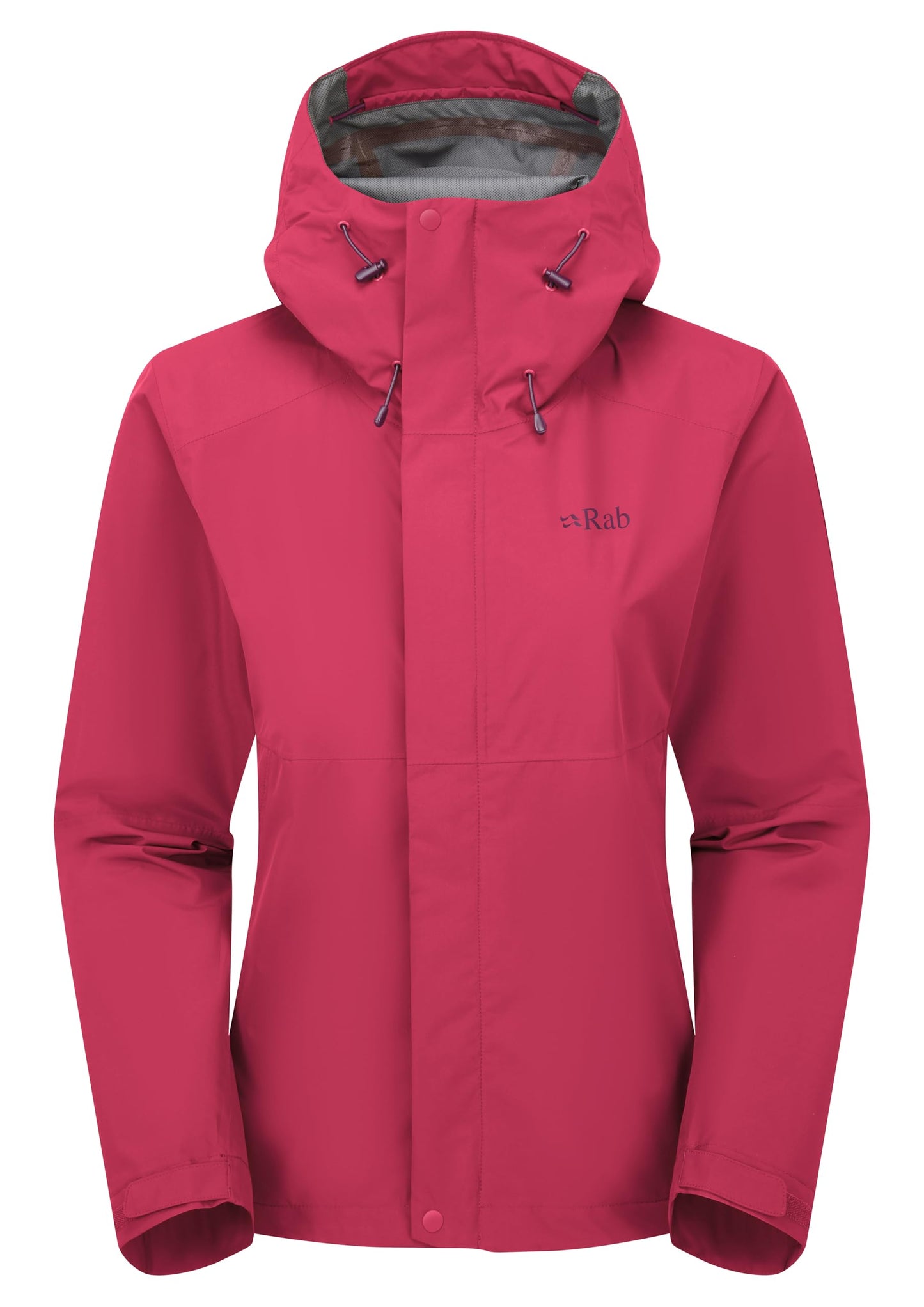 Rab Women's Downpour Jacket - Lightweight Waterproof Hooded Coat for Hiking & Trekking