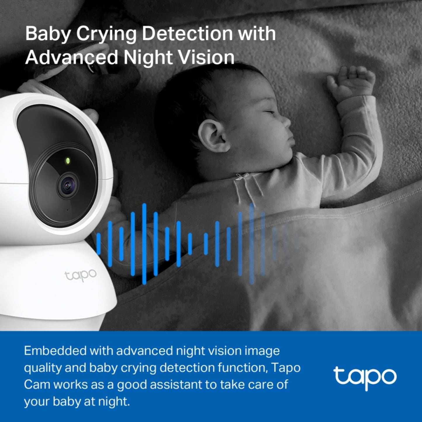 Tapo C210 2K 3MP Pan/Tilt Indoor Camera House Security Camera, WiFi Camera, No Monthly Fee, AI Detection, Dog Puppy Camera, Baby Camera Monitor, 360° View, Night Vision, Works with Alexa & Google