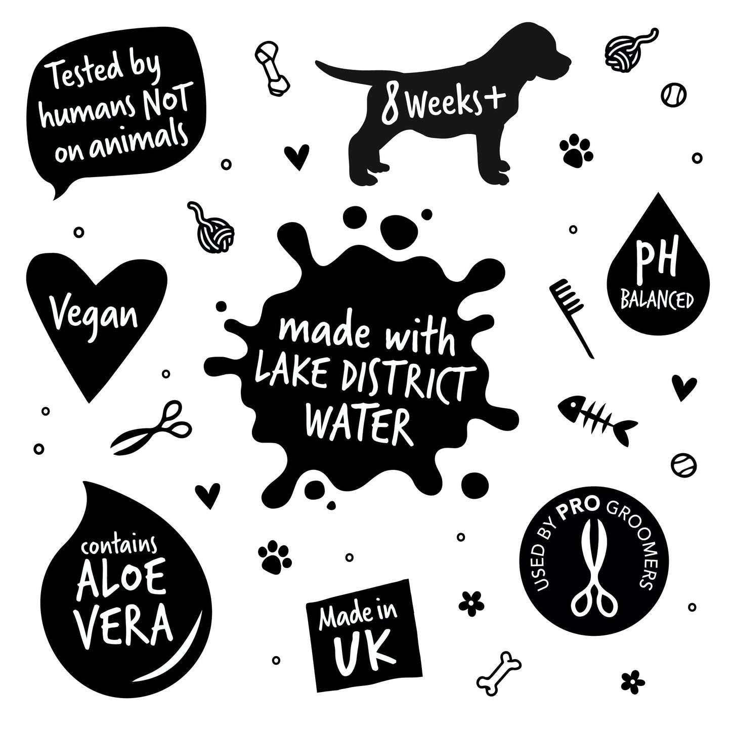 BUGALUGS Dog Shampoo for Itchy Skin, Medi Fresh Natural Safe Sensitive Formula - Soothing Skin Cooling For Skin Irritation and anti itch