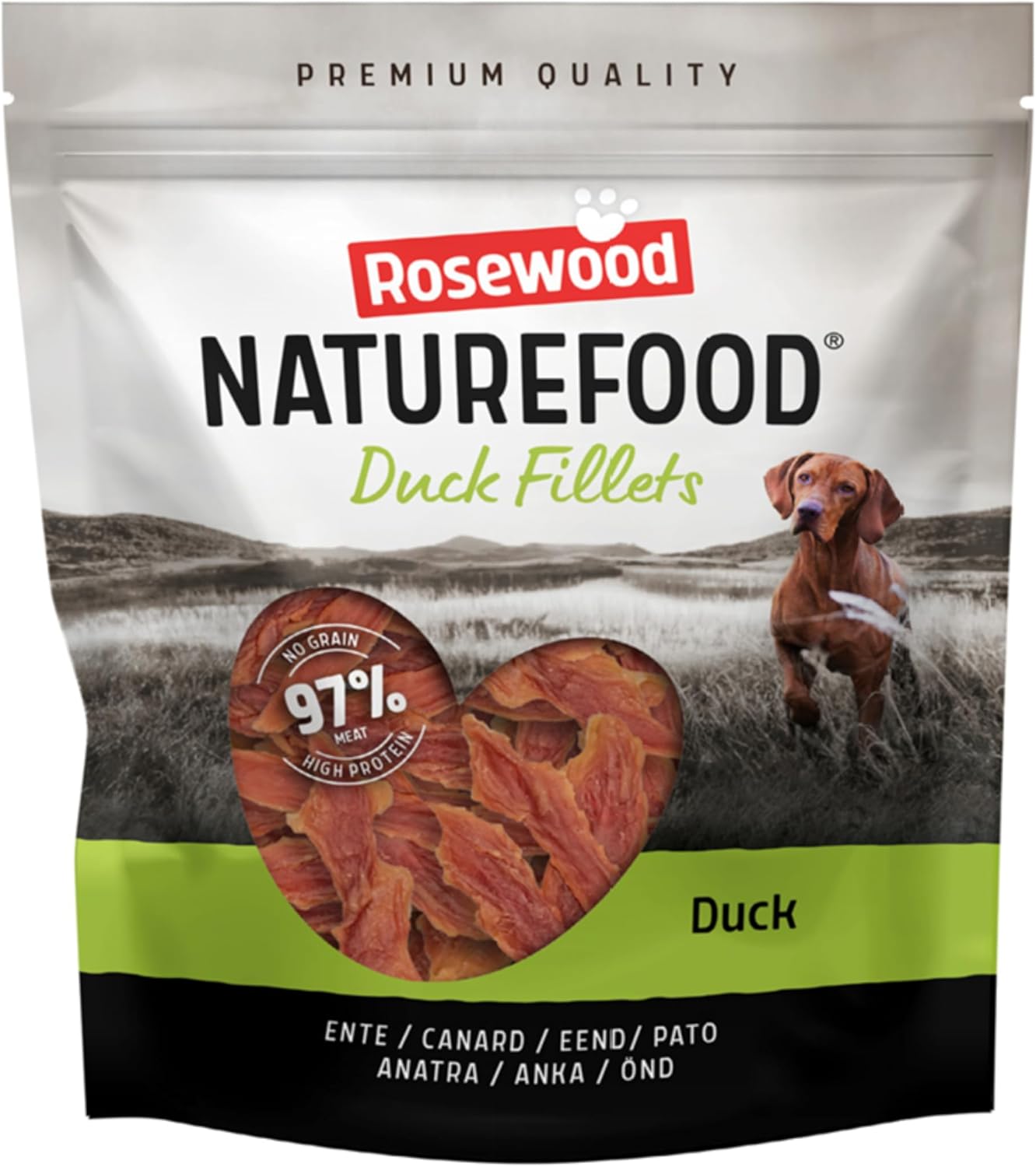 Rosewood Duck Fillets, Premium High Protein Dog Treats, 97% Meat, No Grain, 1kg