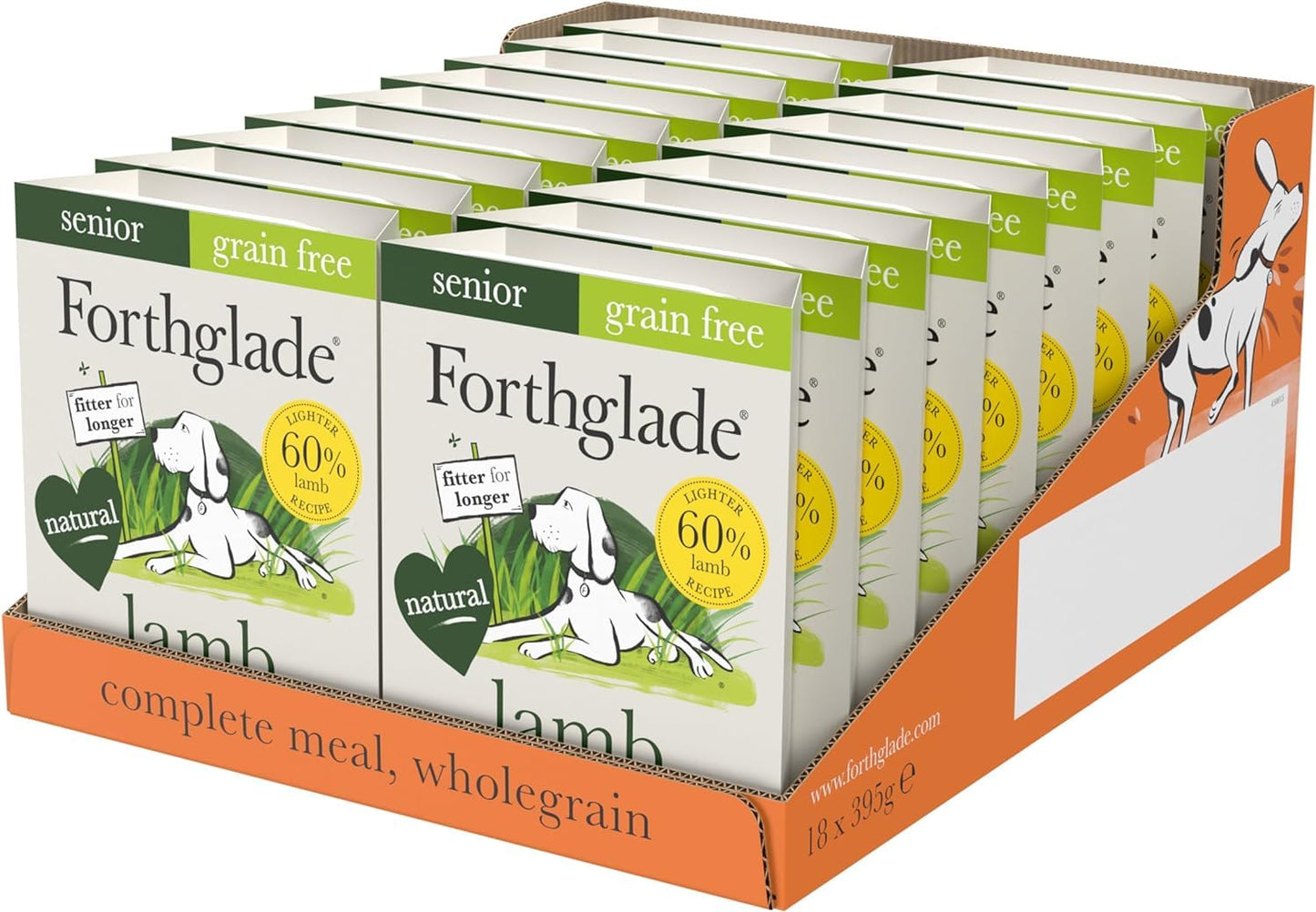 Forthglade Wet Dog Food Variety Pack - Senior 7 Years+, Grain Free & Hypoallergenic Dog Food, Turkey & Lamb with Vegetables, Stomach Sensitive Meals with Natural Ingredients