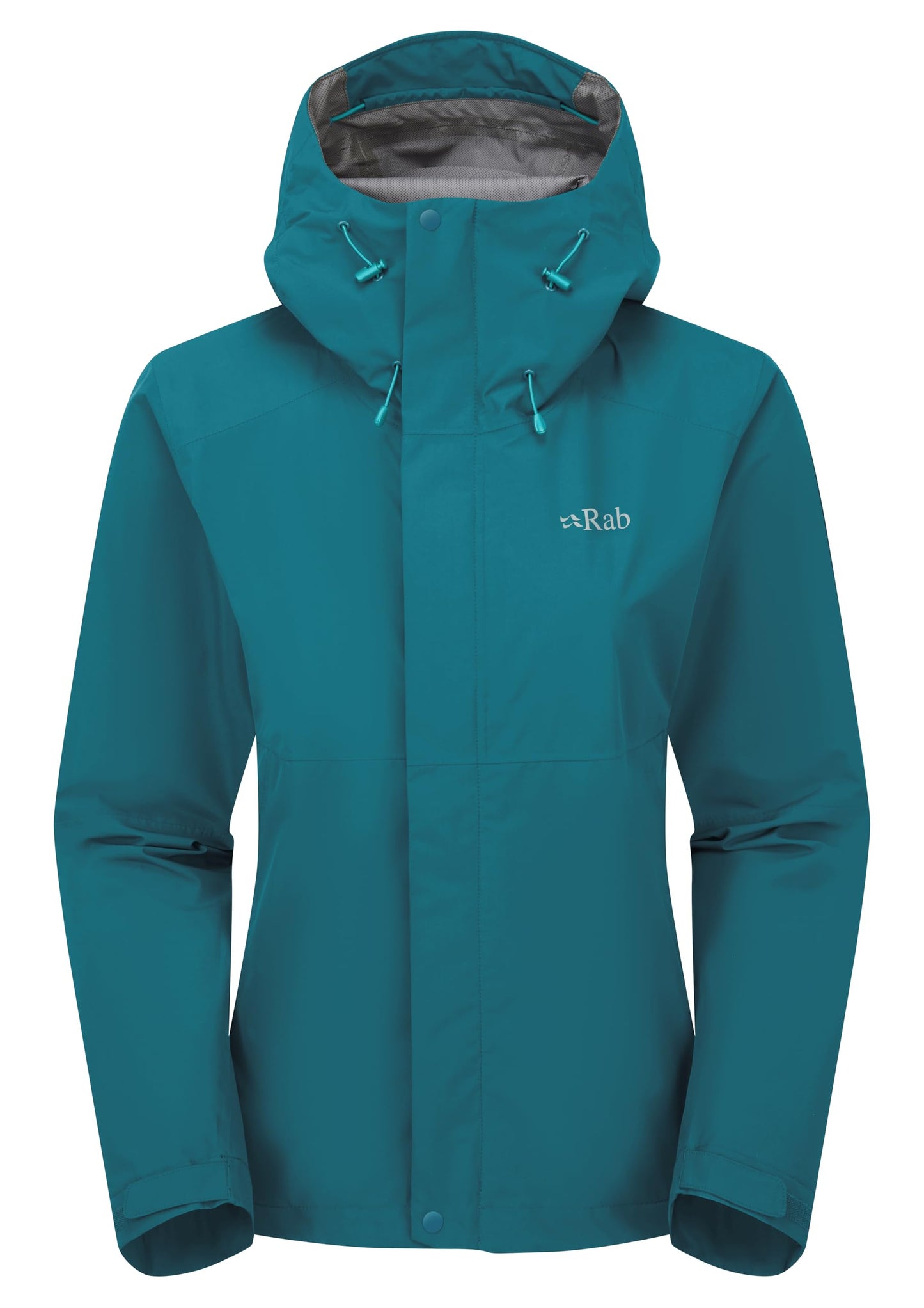 Rab Women's Downpour Jacket - Lightweight Waterproof Hooded Coat for Hiking & Trekking
