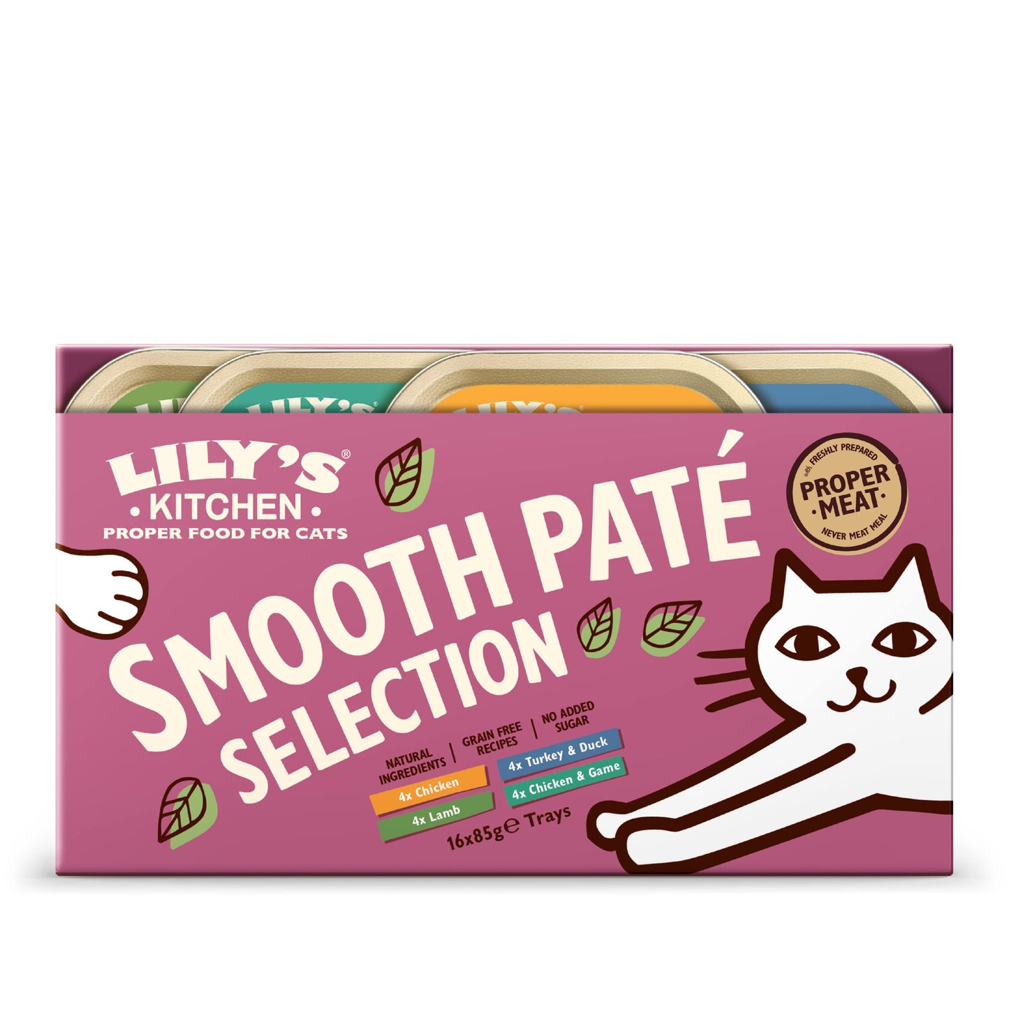 Lily’s Kitchen Smooth Paté Selection Complete Nutrition Adult Cat Food 4 x (8 x 85g)