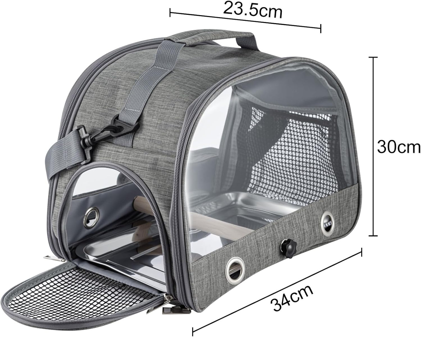 Bird Travel Carrier Portable Small Bird Carrier Breathable Collapsible Travel Bag for Parrot Parakeet Budgie Cockatiel