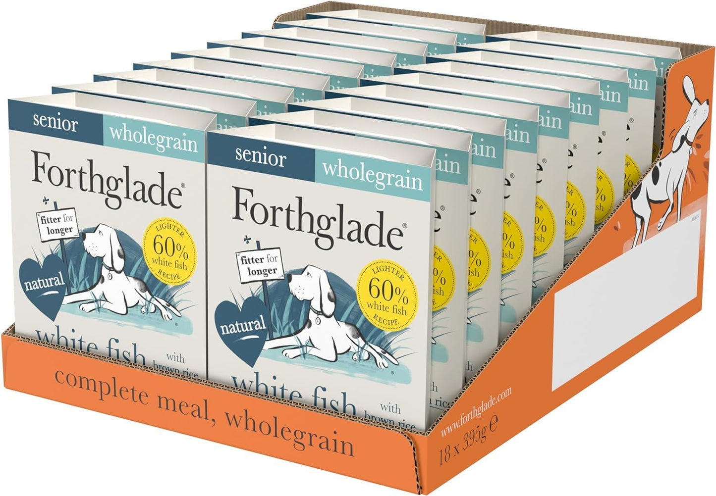Forthglade Wet Dog Food Variety Pack - Senior 7 Years+, Grain Free & Hypoallergenic Dog Food, Turkey & Lamb with Vegetables, Stomach Sensitive Meals with Natural Ingredients