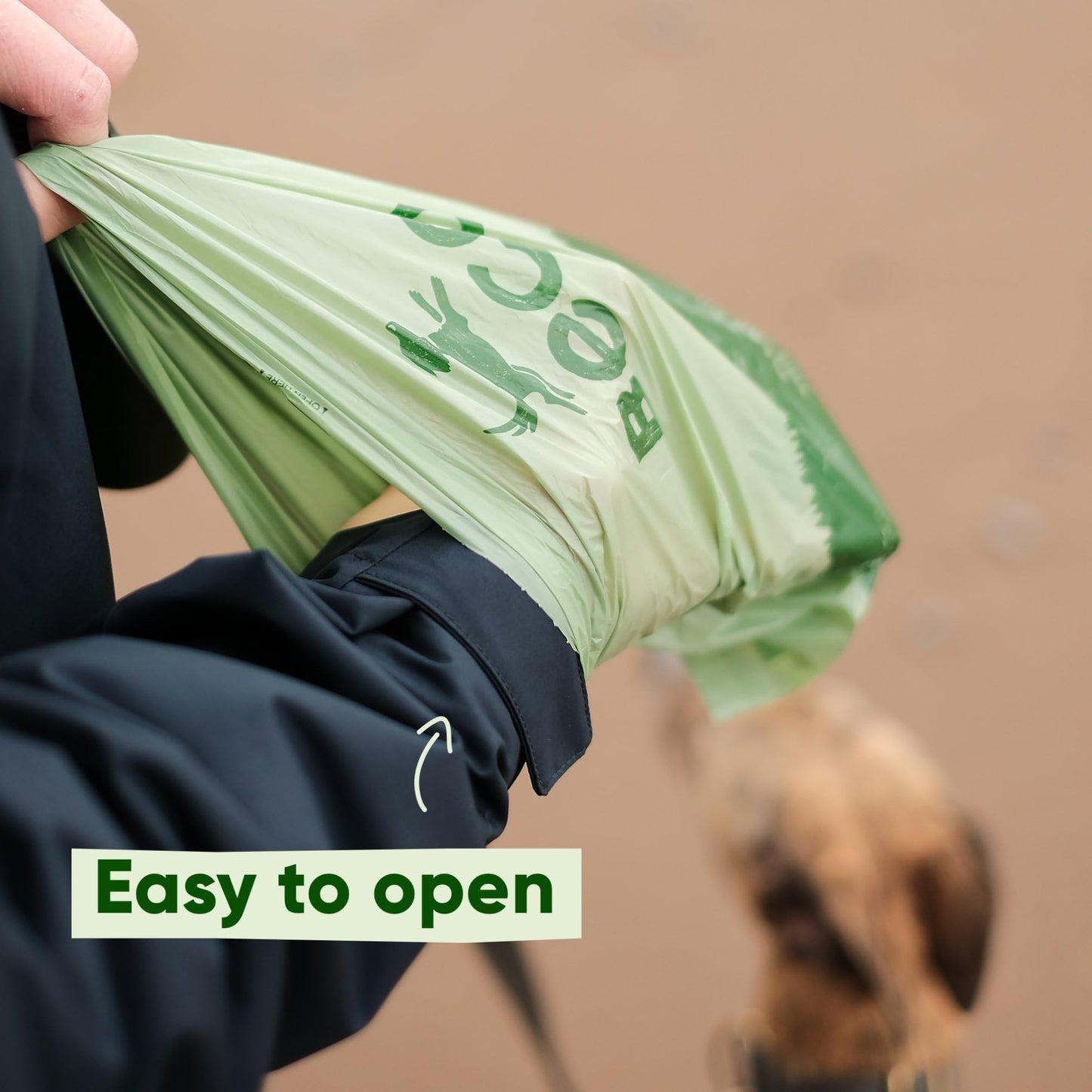Beco Dog Poop Bags Rolls - Strong & Large - Scented and Unscented Dispenser Compatible for Dog Waste