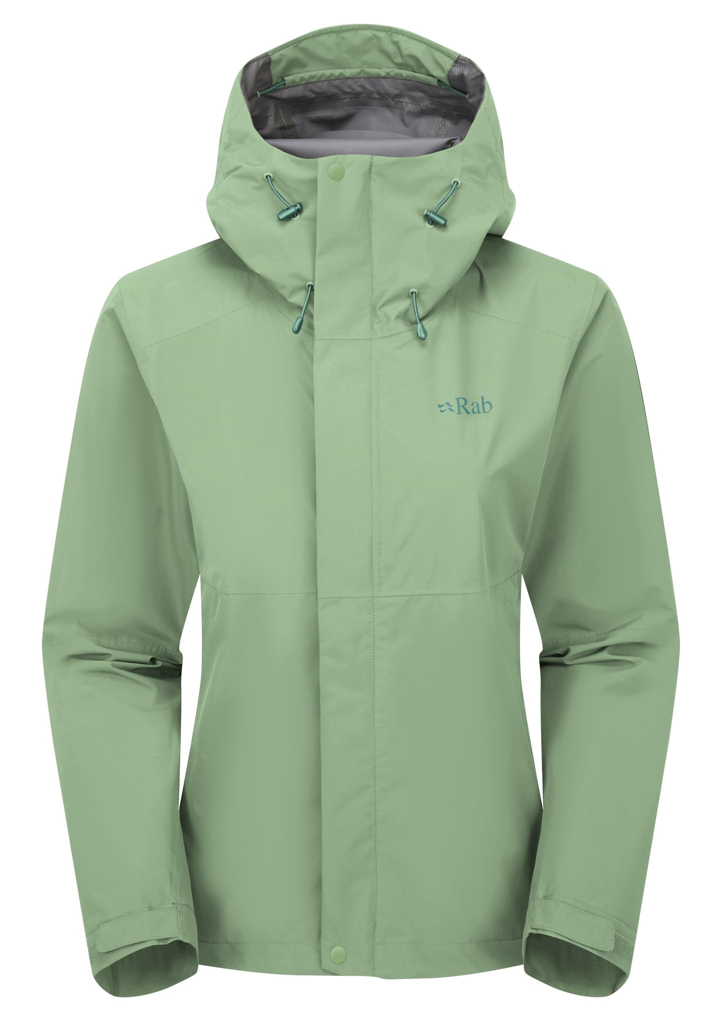 Rab Women's Downpour Jacket - Lightweight Waterproof Hooded Coat for Hiking & Trekking