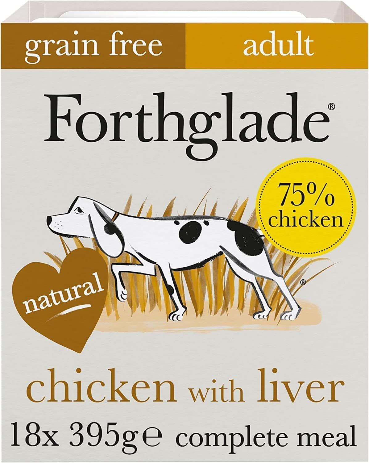 Forthglade Wet Dog Food Variety Pack - Grain Free & Hypoallergenic Dog Food, Adult 1 Year+, Turkey, Lamb & Duck with Vegetables, Complete Stomach Sensitive Meals, Natural Ingredients