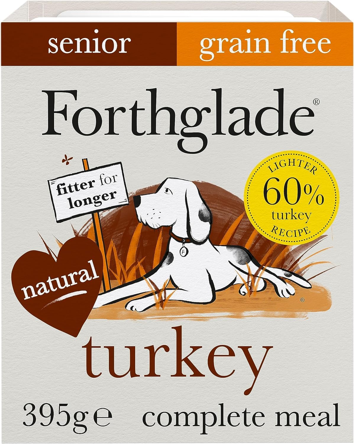 Forthglade Wet Dog Food Variety Pack - Senior 7 Years+, Grain Free & Hypoallergenic Dog Food, Turkey & Lamb with Vegetables, Stomach Sensitive Meals with Natural Ingredients