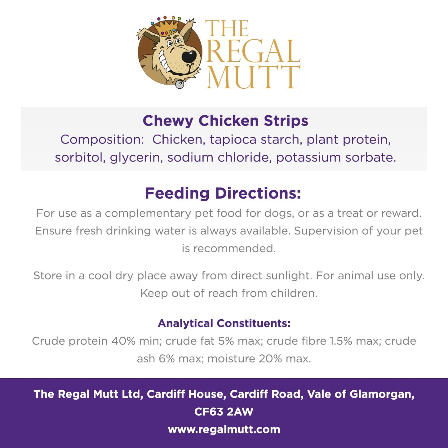 The Regal Mutt - Chewy Duck Fillets - 1kg Bag