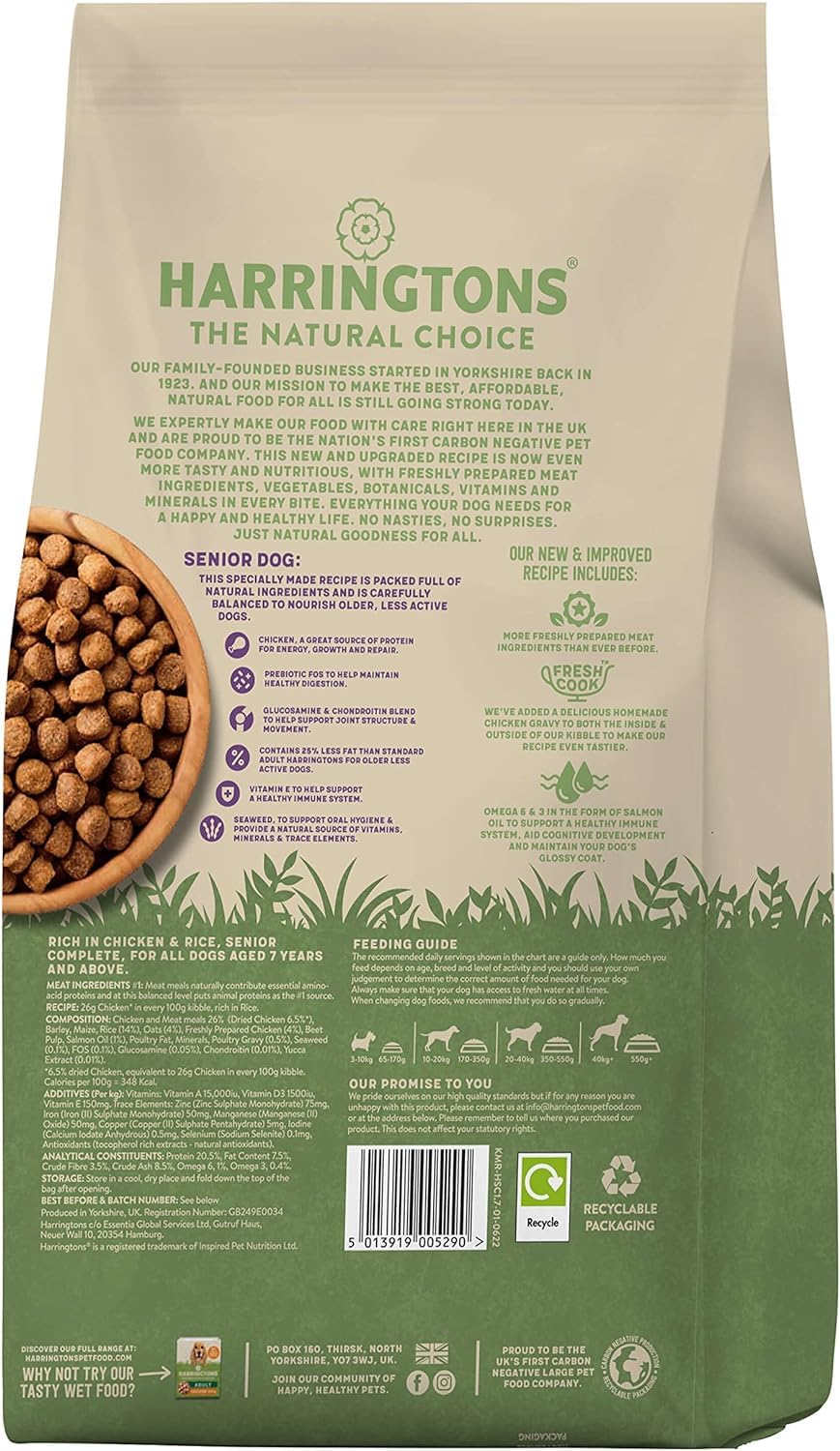 Harringtons Complete Dry Dog Food - Made with All Natural Ingredients