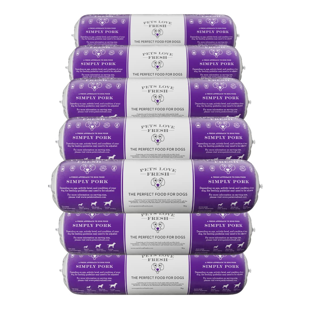 Healthy & Tasty Fresh Dog Food by Pets Love Fresh - 100% Natural - Real British Meat - Zero Preservatives - SimHealthy & Tasty Fresh Dog Food by Pets Love Fresh - 100% Natural - Real British Meat - Zero Preservatives - Simply Chicken (5 x 600g chub rolls)