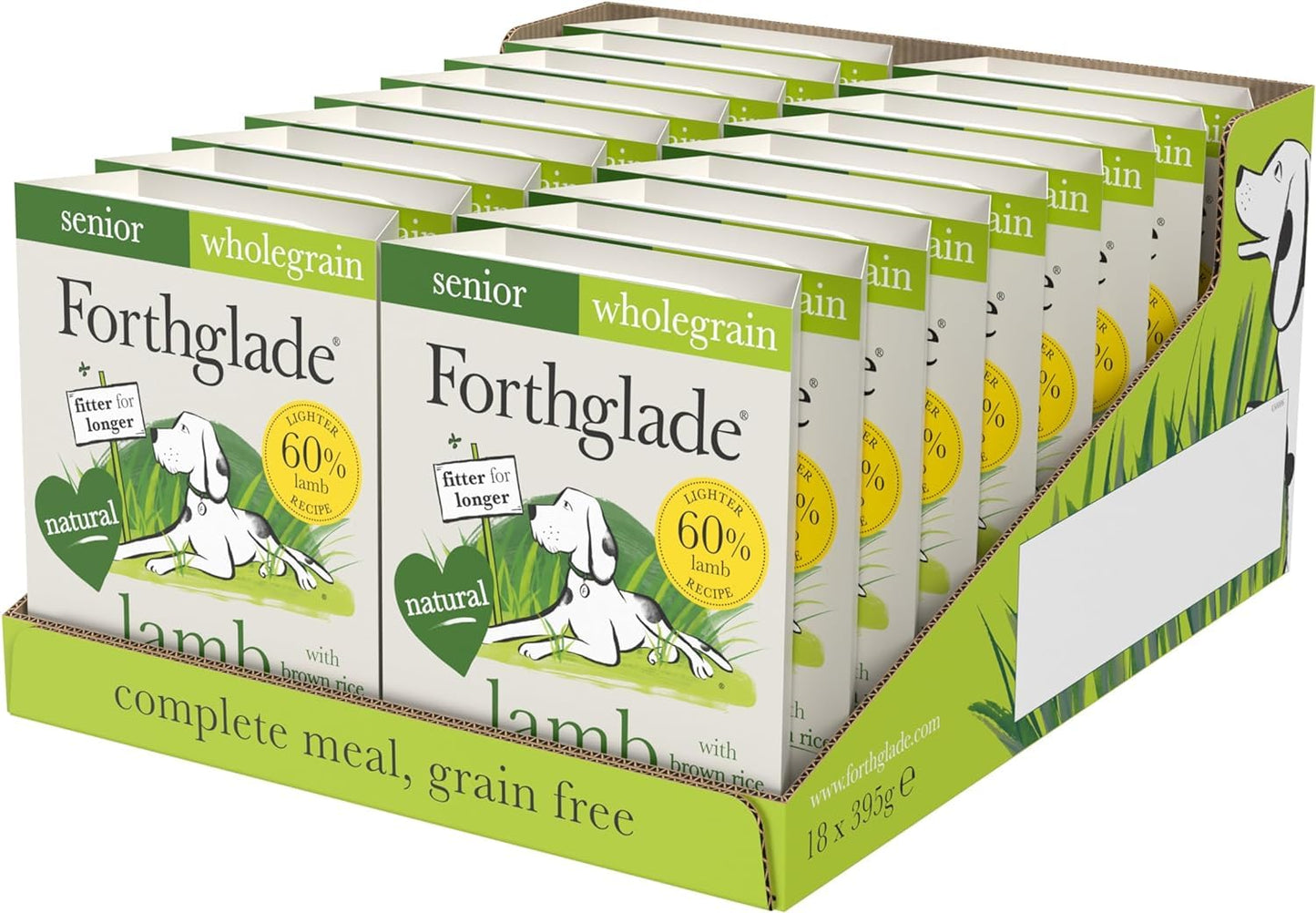 Forthglade Wet Dog Food Variety Pack - Senior 7 Years+, Grain Free & Hypoallergenic Dog Food, Turkey & Lamb with Vegetables, Stomach Sensitive Meals with Natural Ingredients