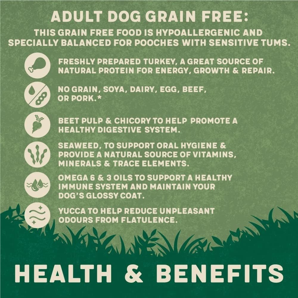 Harringtons Superfoods Complete Grain Free Hypoallergenic Dry Adult Dog Food - Made with All Natural Ingredients