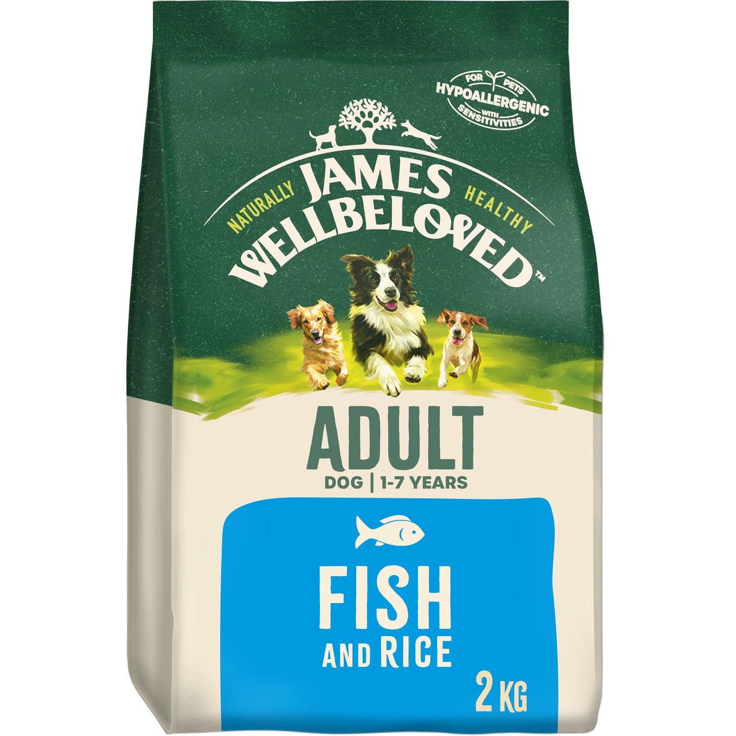 JAMES WELLBELOVED - Hypoallergenic Adult Dry Dog Food - 15 kg - Turkey & Rice - Bulk Dog Food Pack