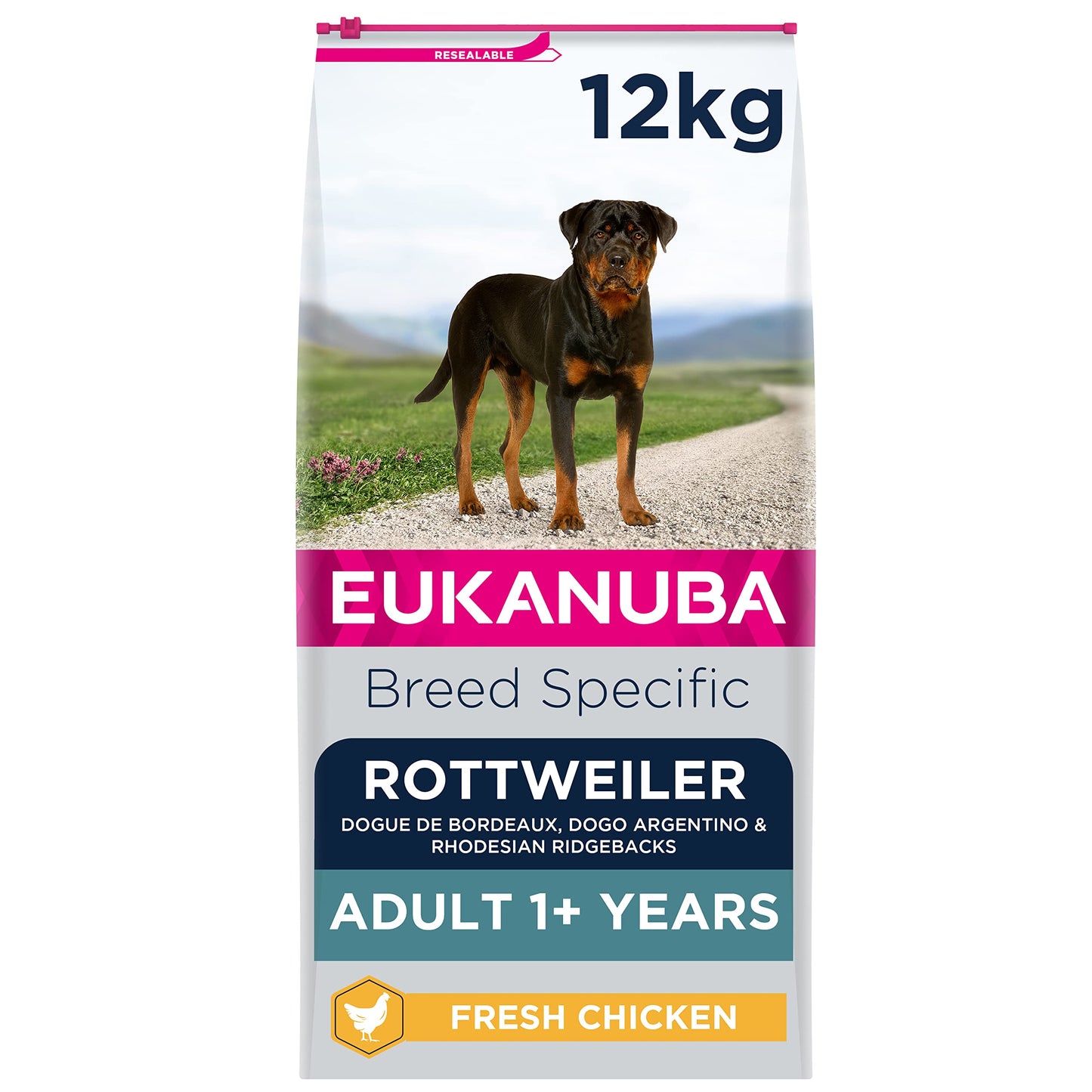 Eukanuba Complete Dry Dog Food for Adult German Shepherd Breed Types with Fresh Chicken