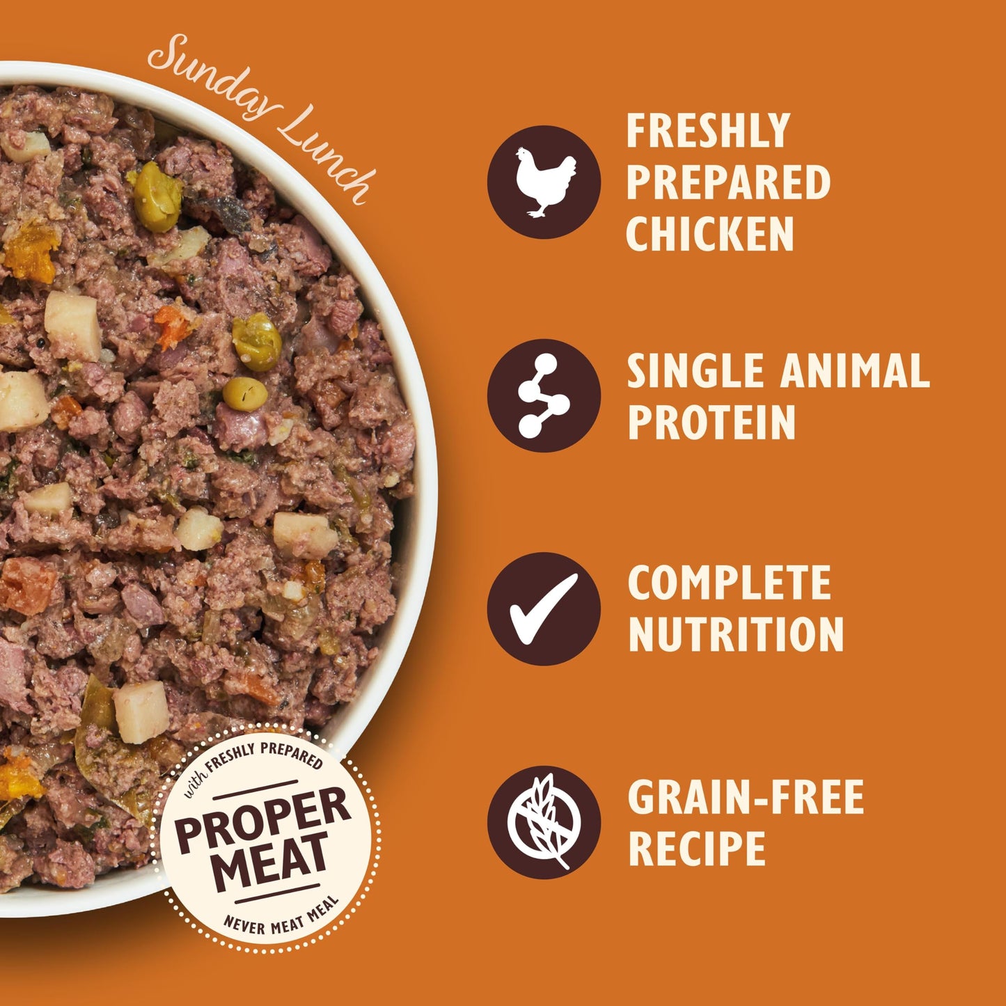 Lily's Kitchen Natural Adult Dog Food Wet Trays - Classic Dinners Multipack - Chicken, Lamb & Beef - Complete Meal Recipes