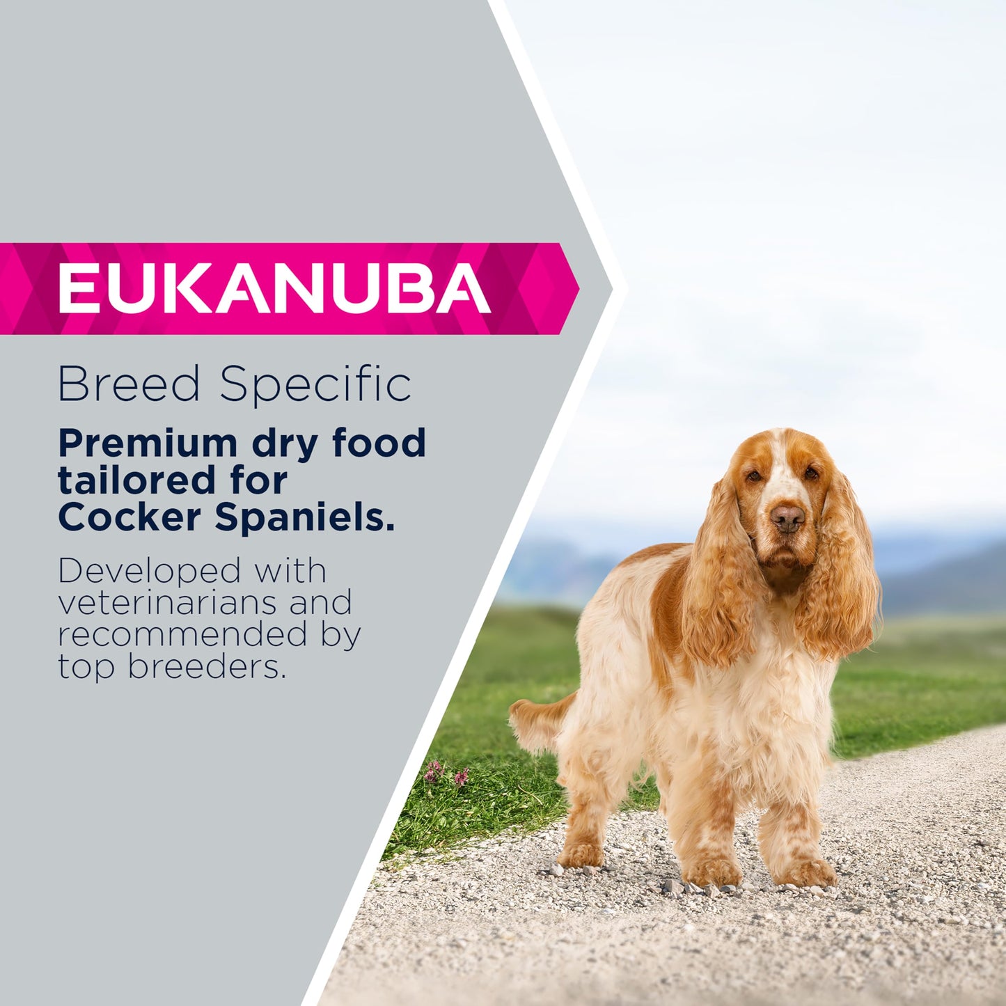 Eukanuba Complete Dry Dog Food for Adult German Shepherd Breed Types with Fresh Chicken
