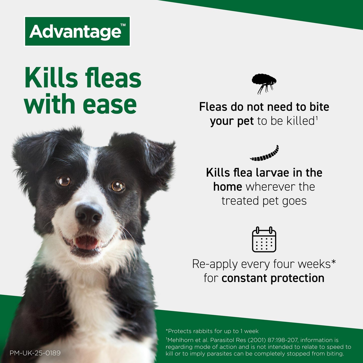 Advantage 250 Flea Spot On Treatment 1 Pipette 2.5ml 10-25kg