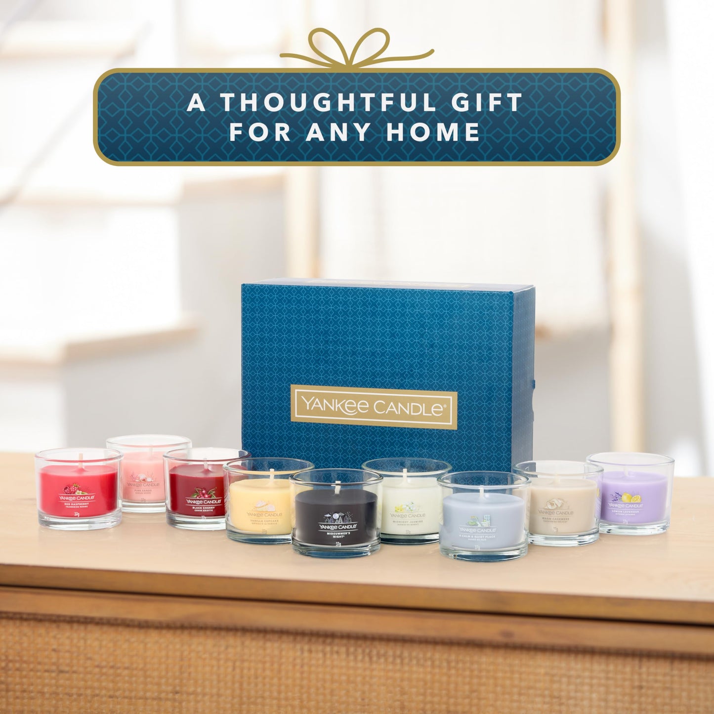 Yankee Candle Scented Candles Gift Set | 9 Scented Mini Filled Votive Candles | Soy Blend Wax Mix | Perfect Mothers Day and Easter Gifts for Women