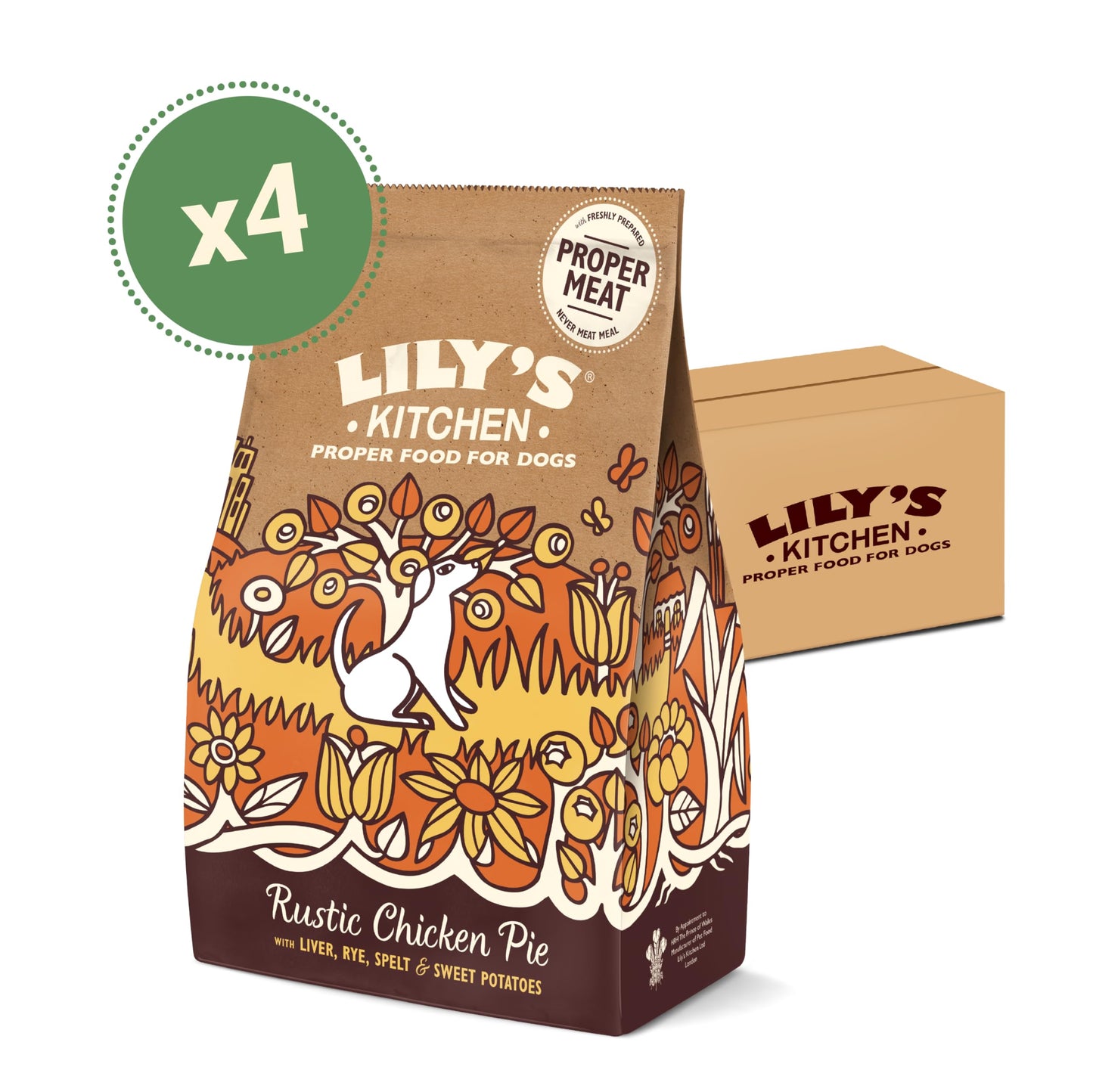 Lily’s Kitchen Made with Natural Ingredients Adult Dry Dog Food Beef Stew with Ancient Grains 1kg Bag