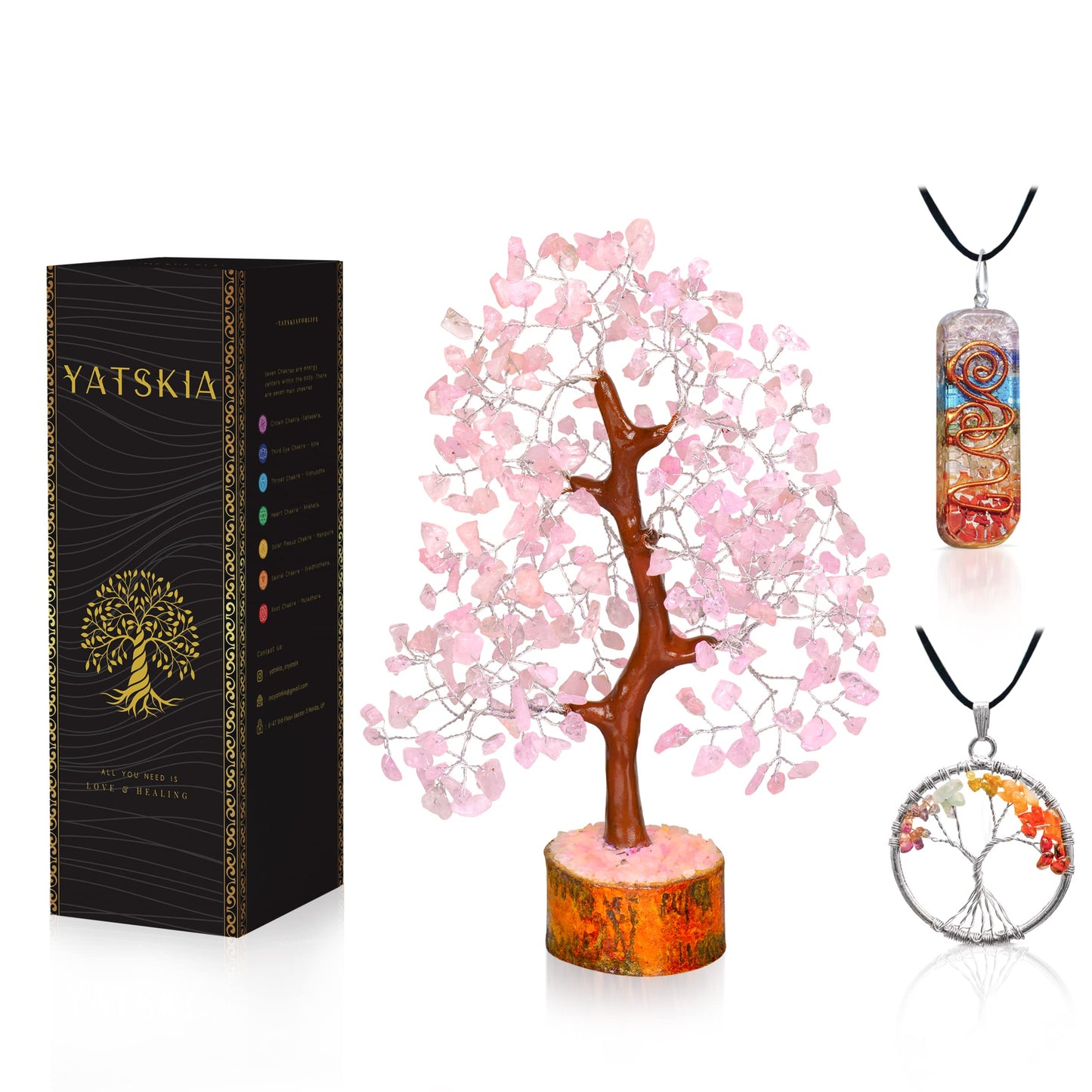 Crystal Tree - Seven Chakra Tree - Bonsai Tree - Healing Crystals - Crystals and Gemstones - Home Decor - Spiritual Gifts