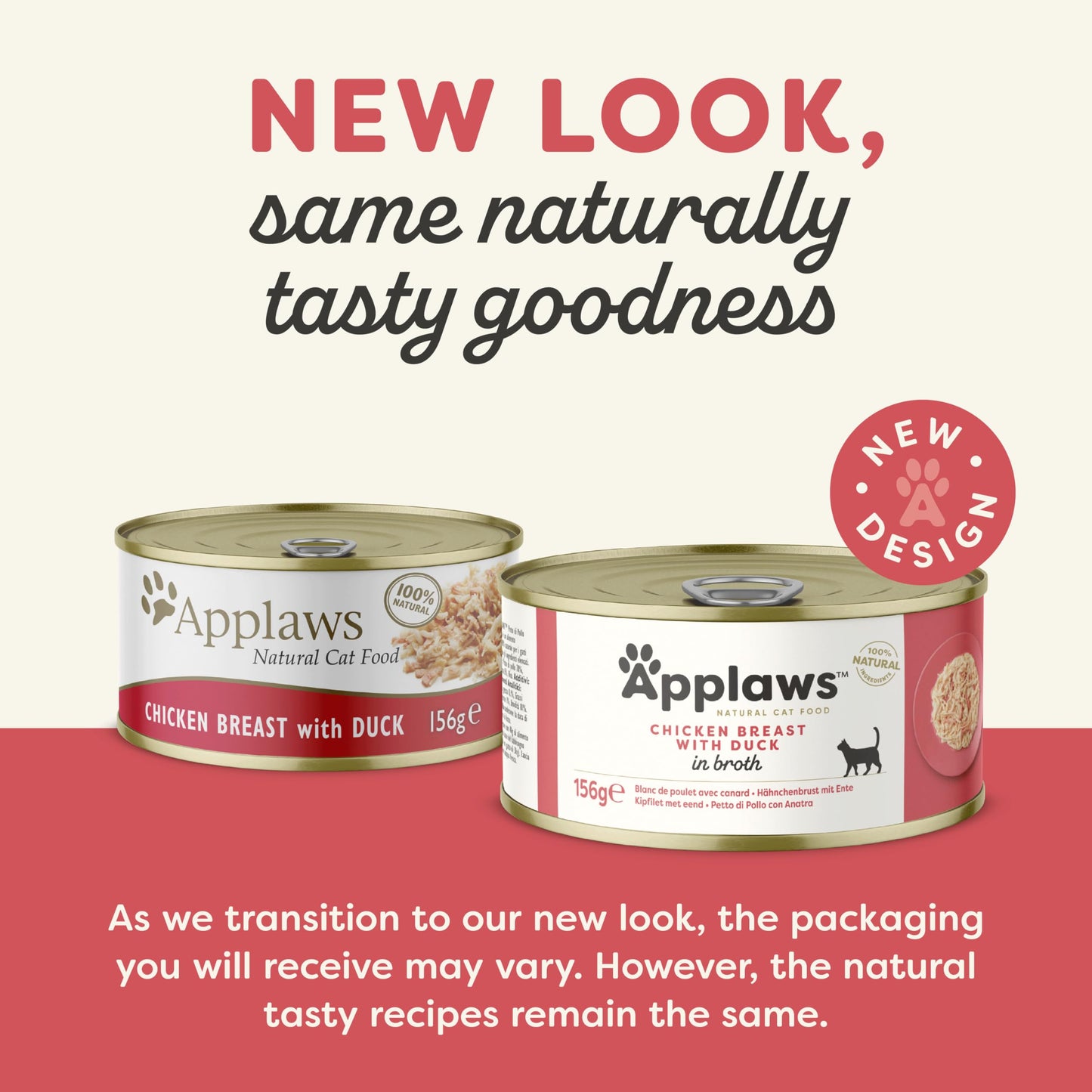 Applaws Natural Wet Cat Food, Chicken in Jelly 70 g Tin (Pack of 24 Tins)