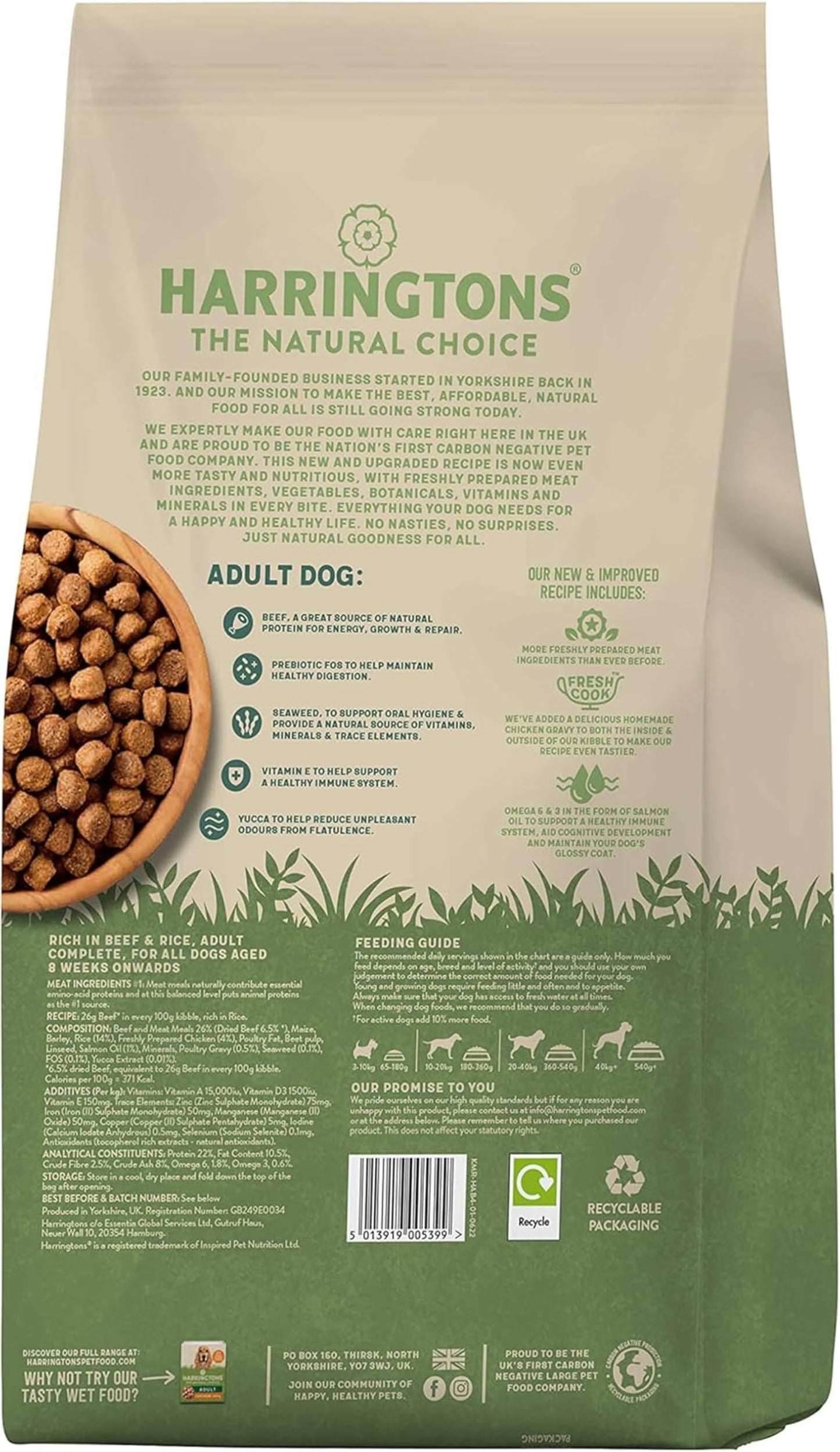 Harringtons Complete Dry Dog Food - Made with All Natural Ingredients