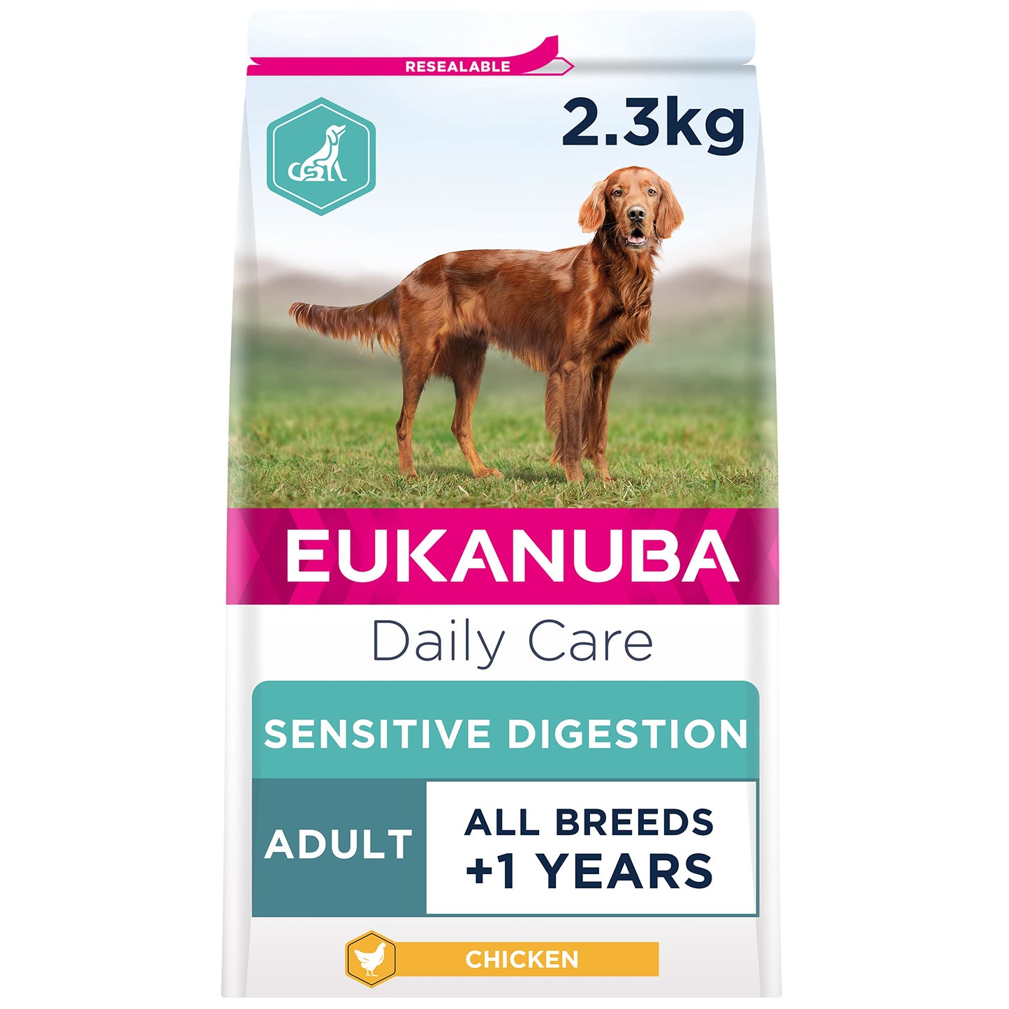 Eukanuba Sensitive Digestion Highly Digestible Complete Dry Dog Food for Adult Dogs with Chicken