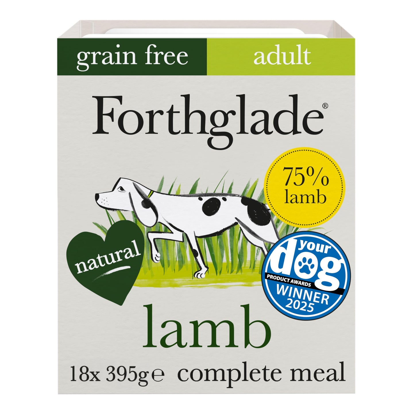 Forthglade Wet Dog Food Variety Pack - Grain Free & Hypoallergenic Dog Food, Adult 1 Year+, Turkey, Lamb & Duck with Vegetables, Complete Stomach Sensitive Meals, Natural Ingredients