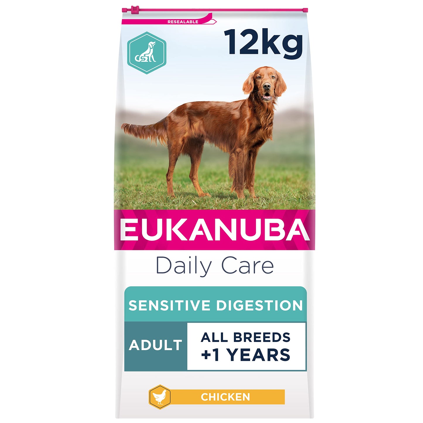 Eukanuba Sensitive Digestion Highly Digestible Complete Dry Dog Food for Adult Dogs with Chicken