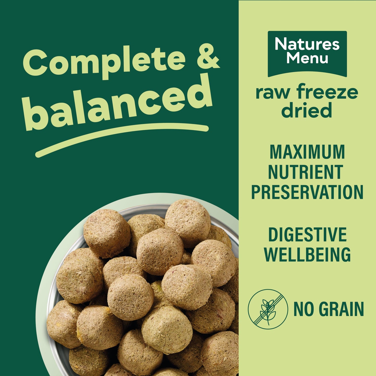 Natures Menu Freeze Dried Complete & Balanced Nuggets