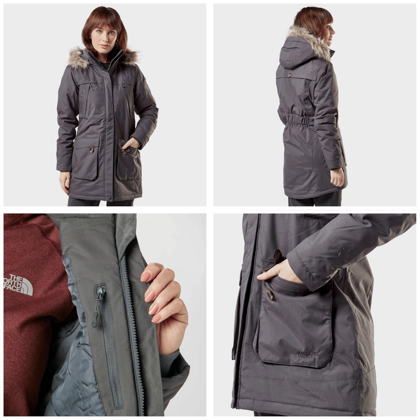 Peter Storm Women’s Paloma Waterproof Parka Jacket with Faux Fur Lined Hood and 4 Pockets, Waterproof, Insulated & Adjustable Winter Coat, Walking, Hiking & Outdoor Recreation, 5000mm HH No