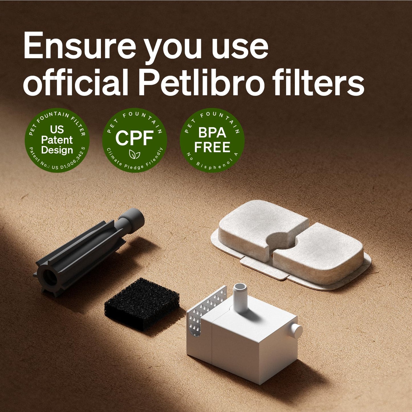 PETLIBRO Dockstream Cat Fountain, Smart Water Intake Tracker, 2.4 GHz WiFi App Control, Pet Drink Dispenser with Stainless Steel Tray, Plug-in Power Supply Required (White, 2.5L)