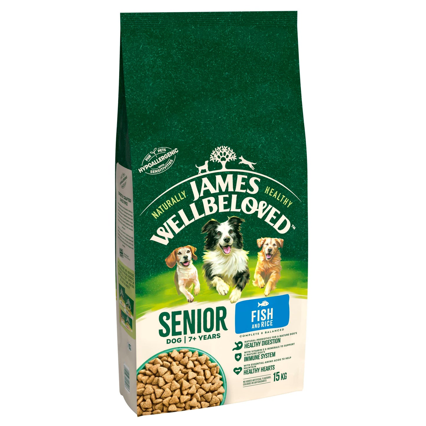 JAMES WELLBELOVED - Hypoallergenic Senior Dry Dog - Food - Bulk Dog Food Pack