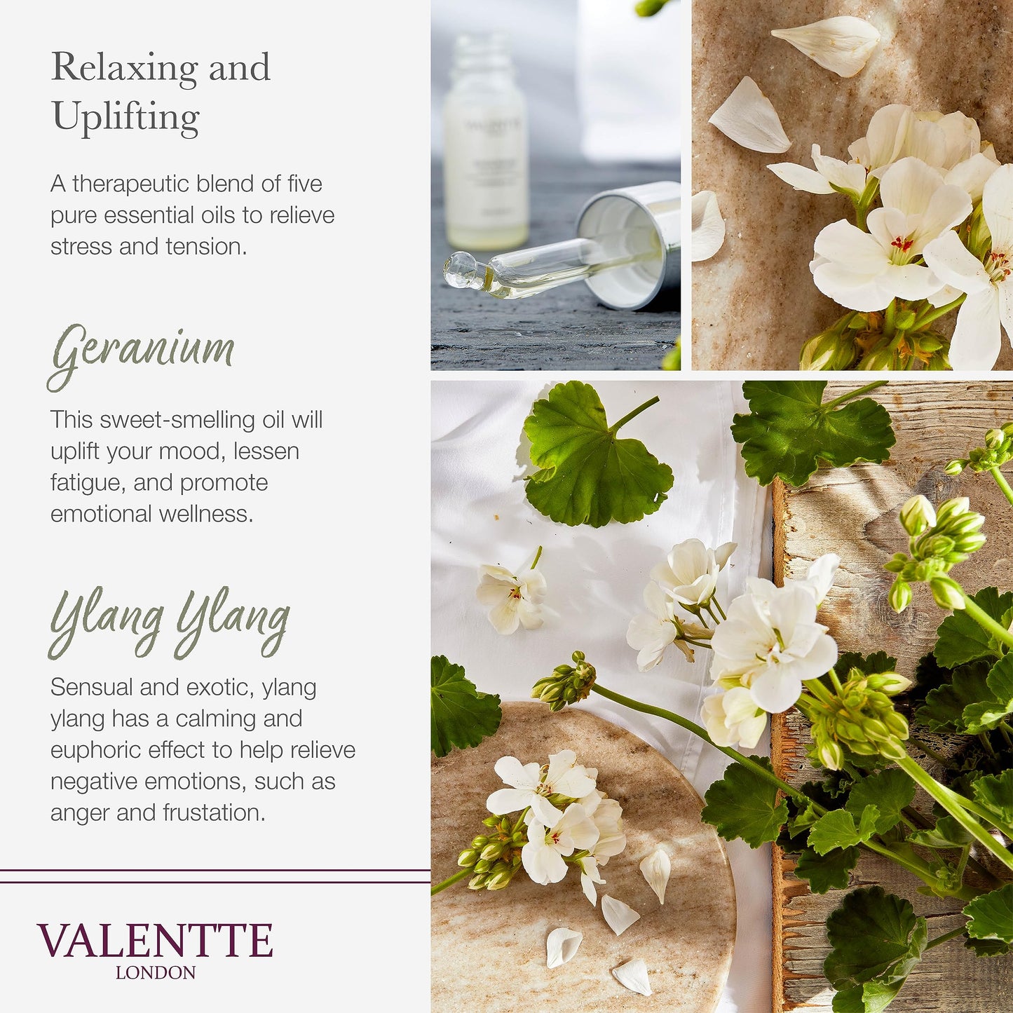 Scented Gift Box with Candle, Reed Diffuser, and Room Mist, Aromatherapy Essential Oils, Long Lasting Fragrance, Made in the UK (Lemongrass and Rosemary) (150g, 100ml, 30ml) - Valentte