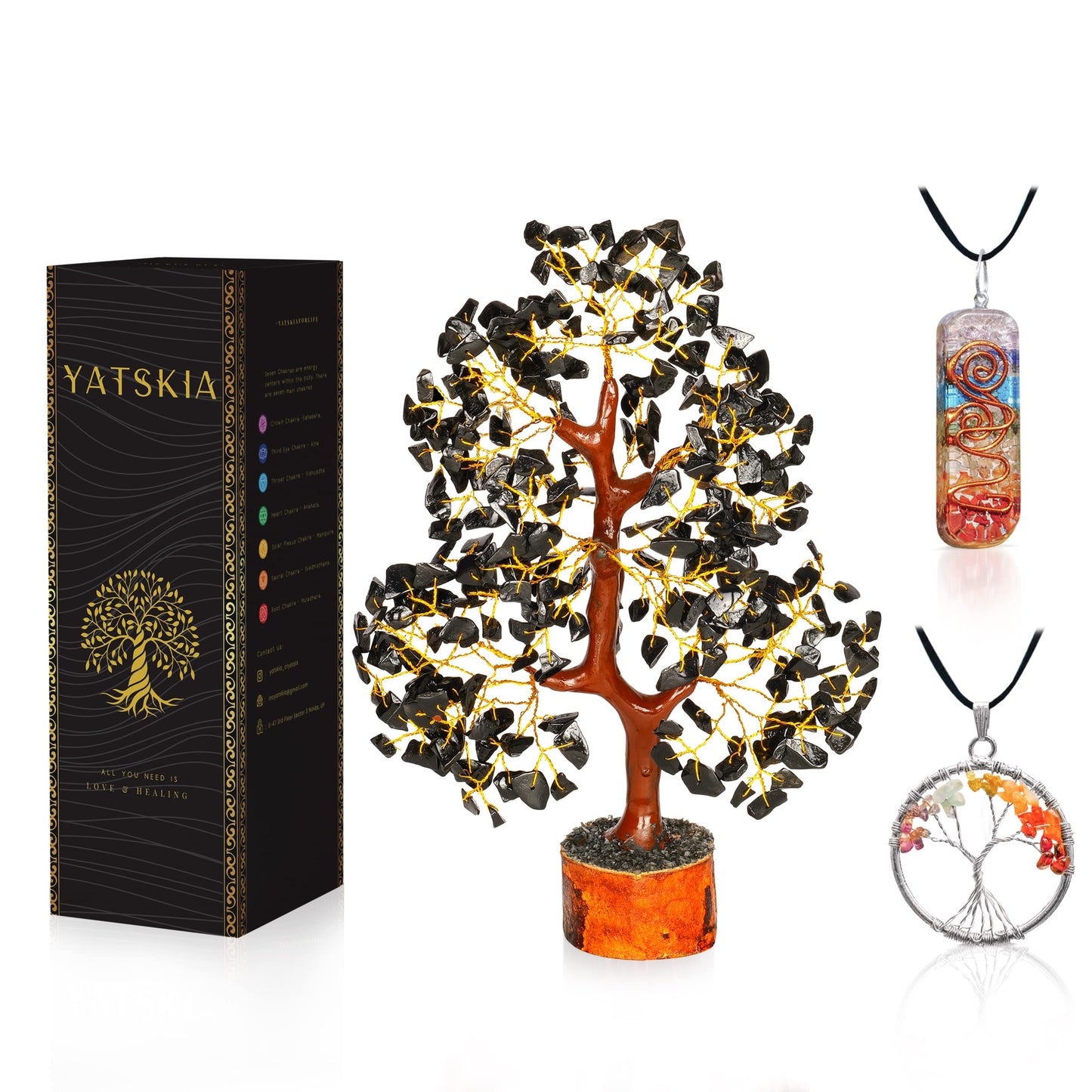 Crystal Tree - Seven Chakra Tree - Bonsai Tree - Healing Crystals - Crystals and Gemstones - Home Decor - Spiritual Gifts