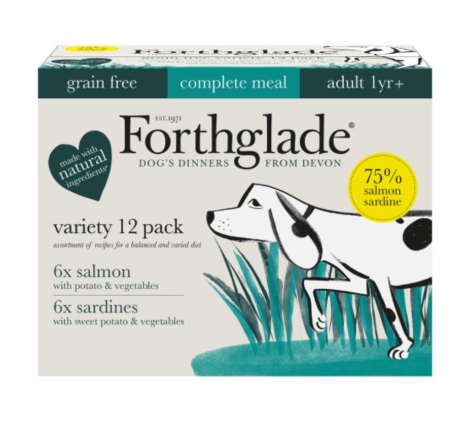 Forthglade Adult Complete Grain Free Fish Multicase Trays 12 x 395g