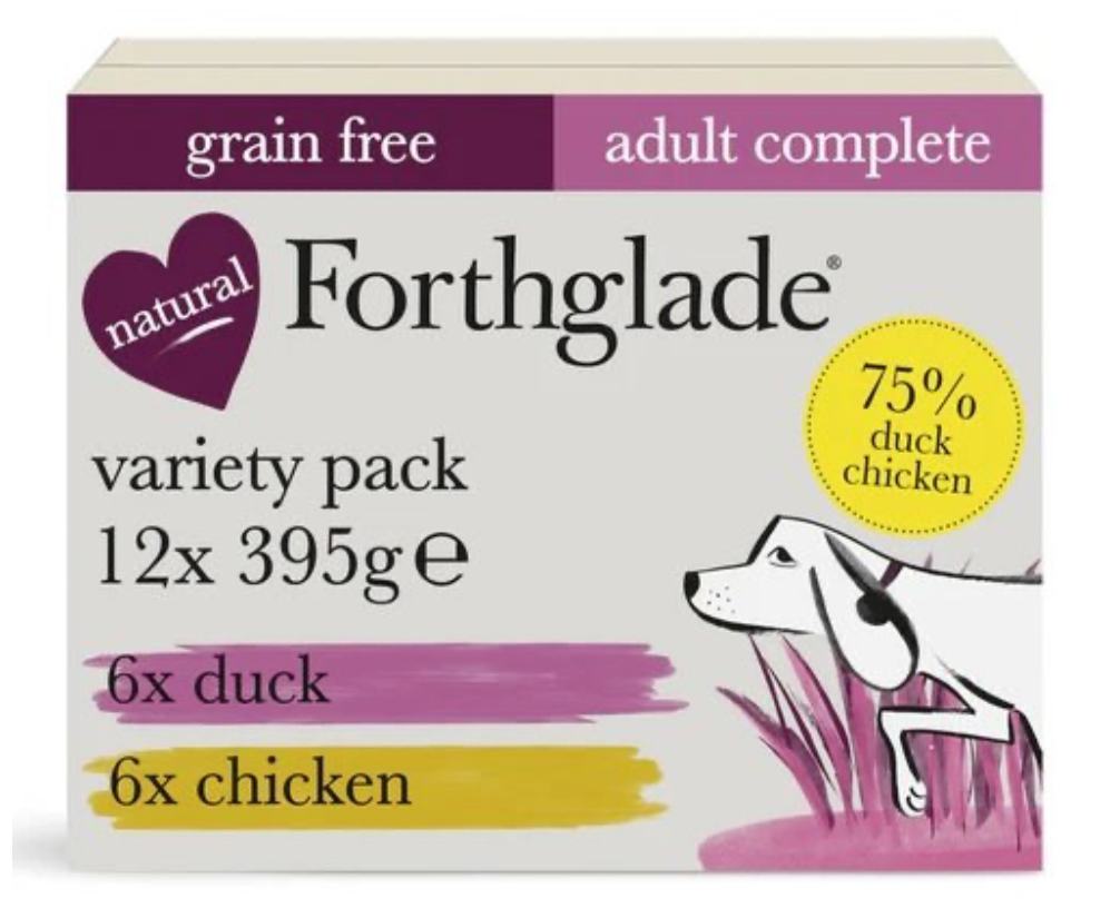 Forthglade Adult Complete Grain Free Duo Chicken & Duck 12 x 395g