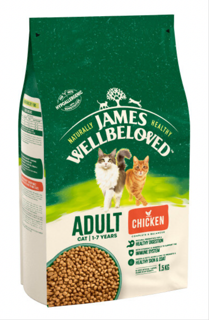 James Wellbeloved Cat Adult Chicken & Rice 1.5kg