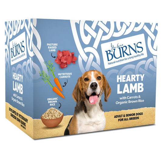 Burns Hearty Lamb with Carrots & Organic Brown Rice Trays 6 x 395g