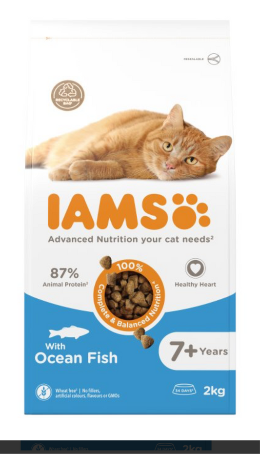 IAMS Senior 7+ Ocean Fish 2 x 2kg