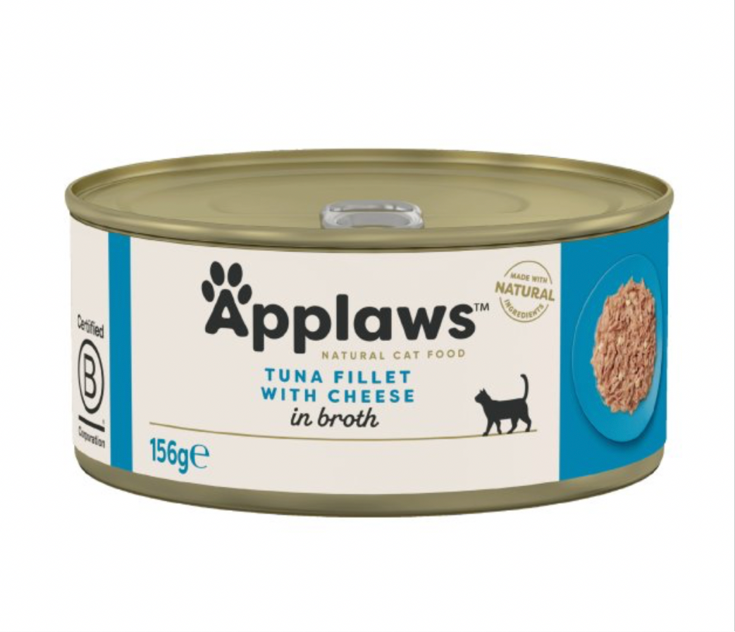 Applaws Tuna Fillet with Cheese in Broth 24 x 156g