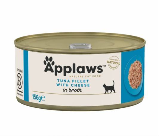 Applaws Tuna Fillet with Cheese in Broth 24 x 156g
