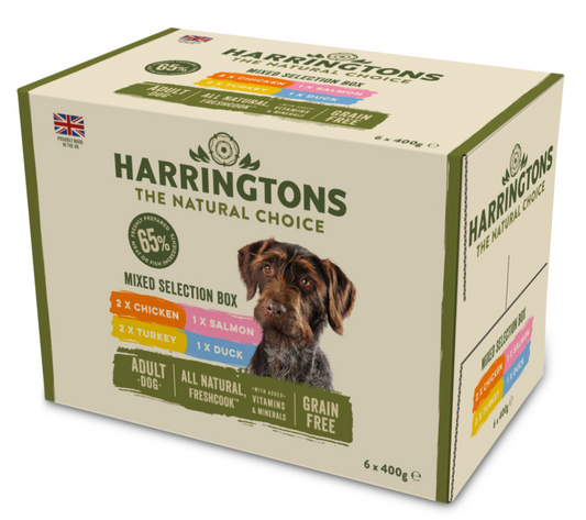 Harringtons Dog Adult Complete Mixed Pack Trays 6 x 400g