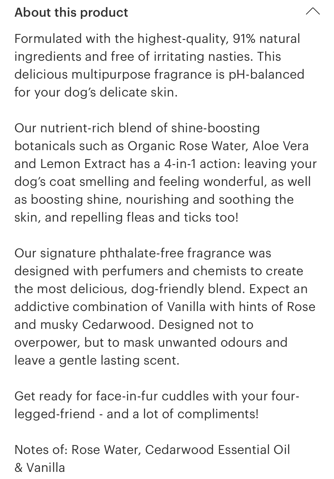 Love Bomb Dog Fragrance