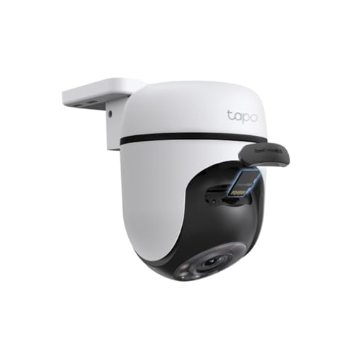 Tapo TC40 Pan/Tilt Smart Security Outdoor Camera, Full HD, 360° Smart Person Detection Motion Tracking, Color Night Vision, WiFi Camera No Monthly Fee, Two-Way Talk, IP65, Works with Alexa & Google
