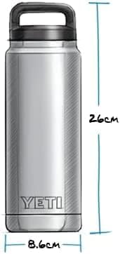 YETI Rambler Bottle Chug, Vaccum Insulated Stainless Steel Bottle with Leakproof Chug Cap, 26 oz (769 ml)