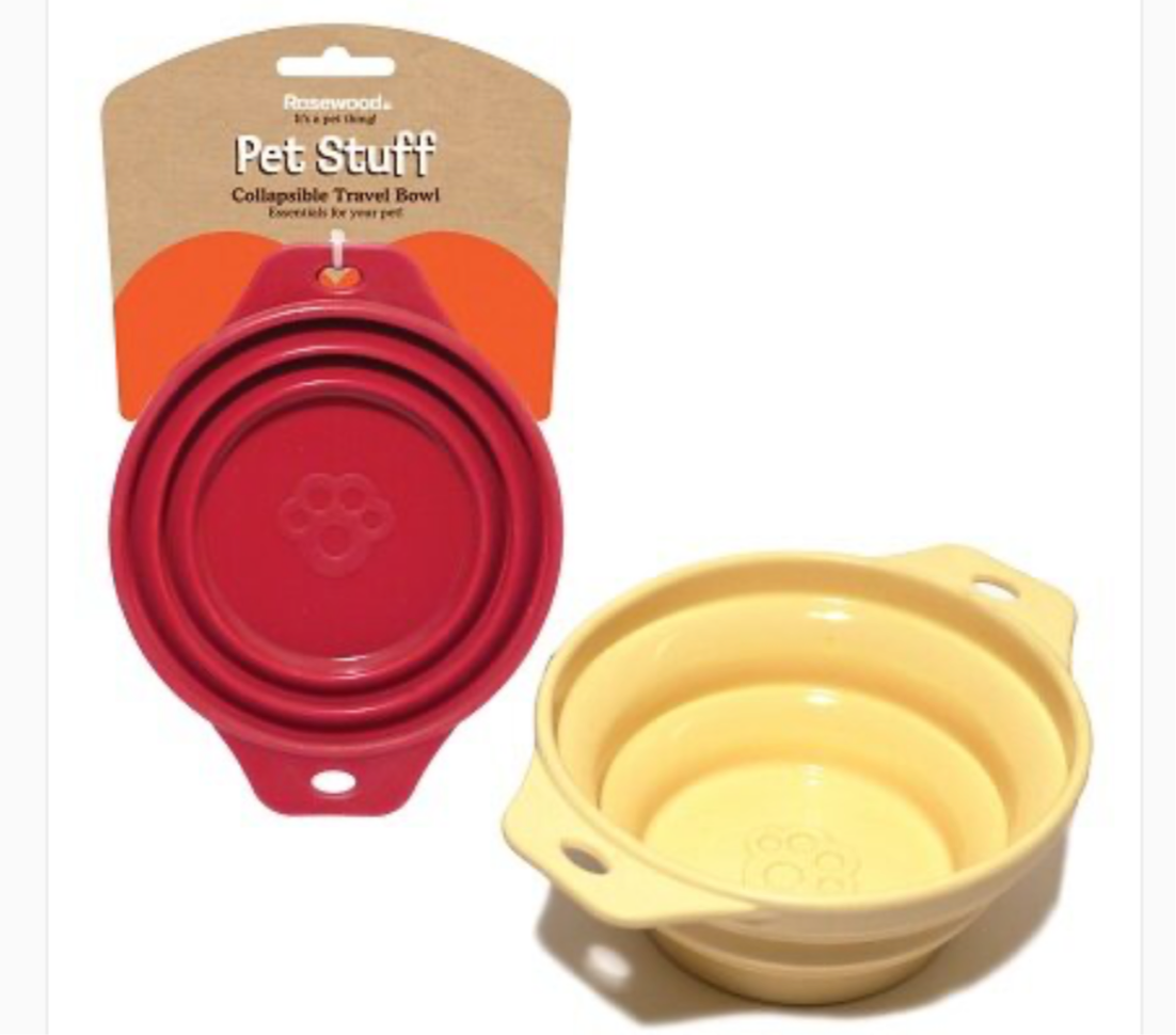 Rosewood Pet Stuff Collapsible Travel Bowl