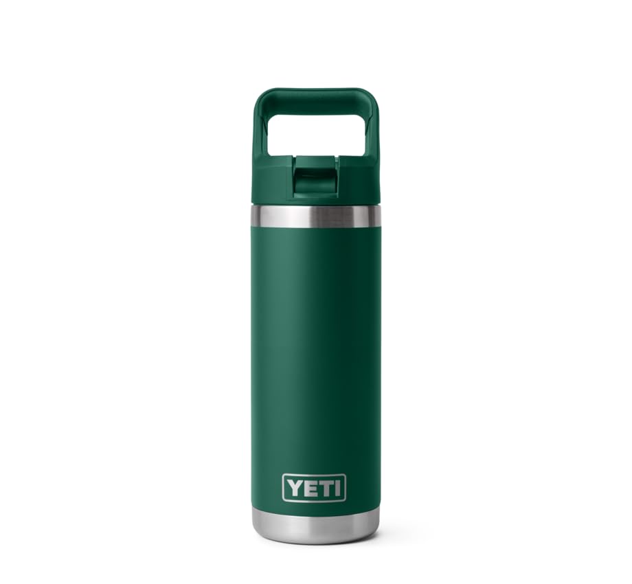 YETI Rambler C Straw Bottle, Stainless Steel Vacuum Insulated Bottle with Straw Cap, 18 oz (532 ml)